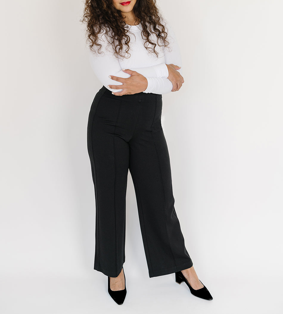 Nora Wide Leg Ponte Pants