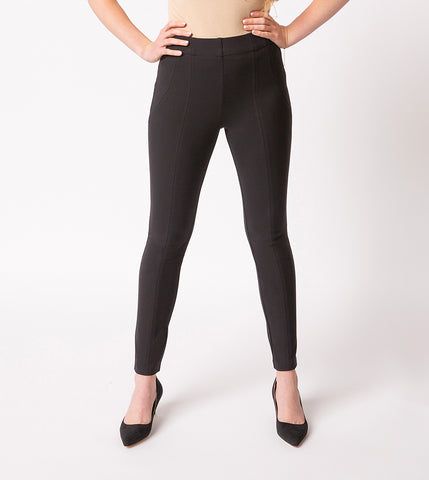 The Jena Pant has beautiful double-needle stitching that adds a posh element to this bestselling Thalian ponte pant.